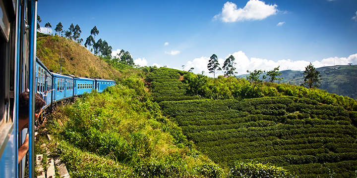 Train journey from Kandy to the hill country, Kandy